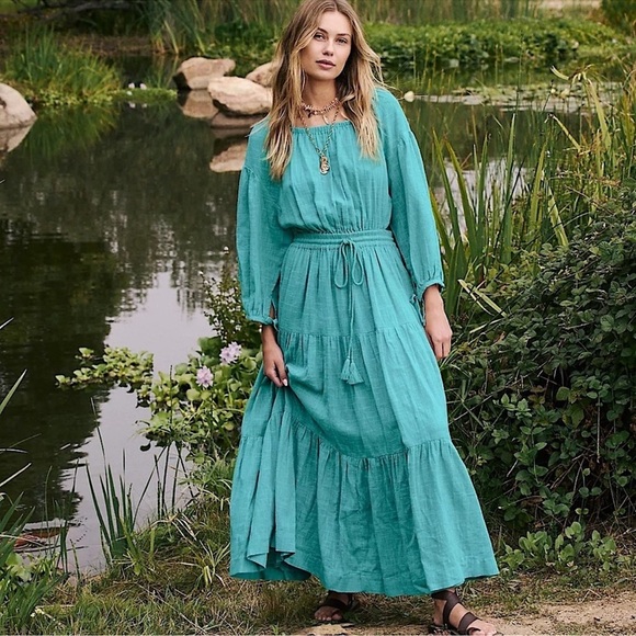 Free People Dresses & Skirts - Free People Ibiza Sun Dress Midi Small